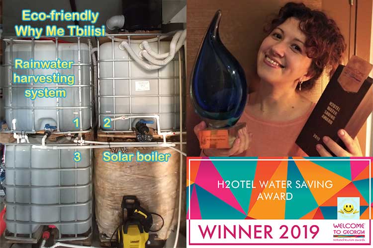 Why Me Tbilisi is the winner of the H2Otel Water Saving Award