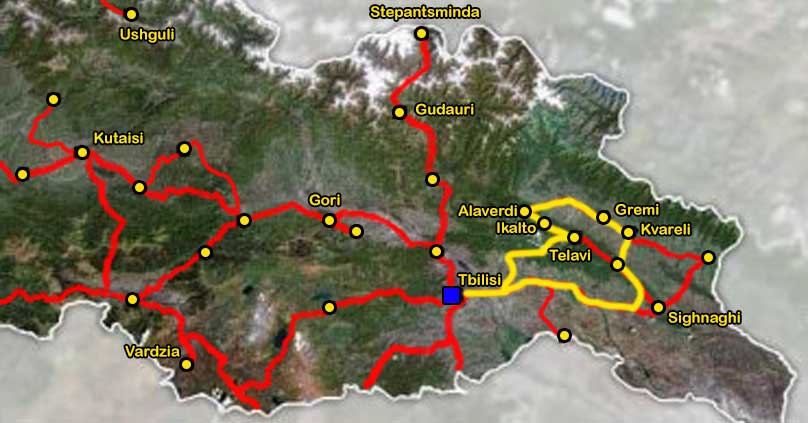 Why Me Travel - Excursion Ikalto, Alaverdi, Telavi, Gremi and the Kindzmarauli winery