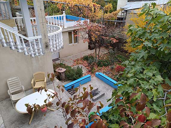 Garden viewed from the balcony