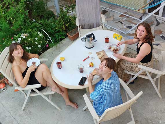 Sitting area of Why Me Tbilisi